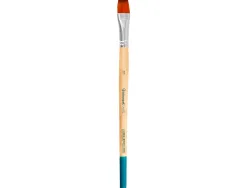 Pinceau pour peinture acrylique et aquarelle liderpapel n 11 pointe plate en poils synthetiques