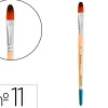 Pinceau pour peinture acrylique et aquarelle liderpapel n 11 pointe langue de chat en poils synthetiques