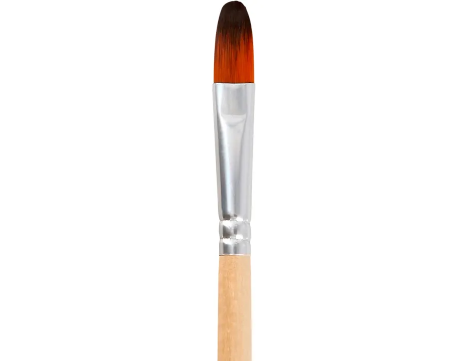 Pinceau pour peinture acrylique et aquarelle liderpapel n 8 pointe langue de chat en poils synthetiques