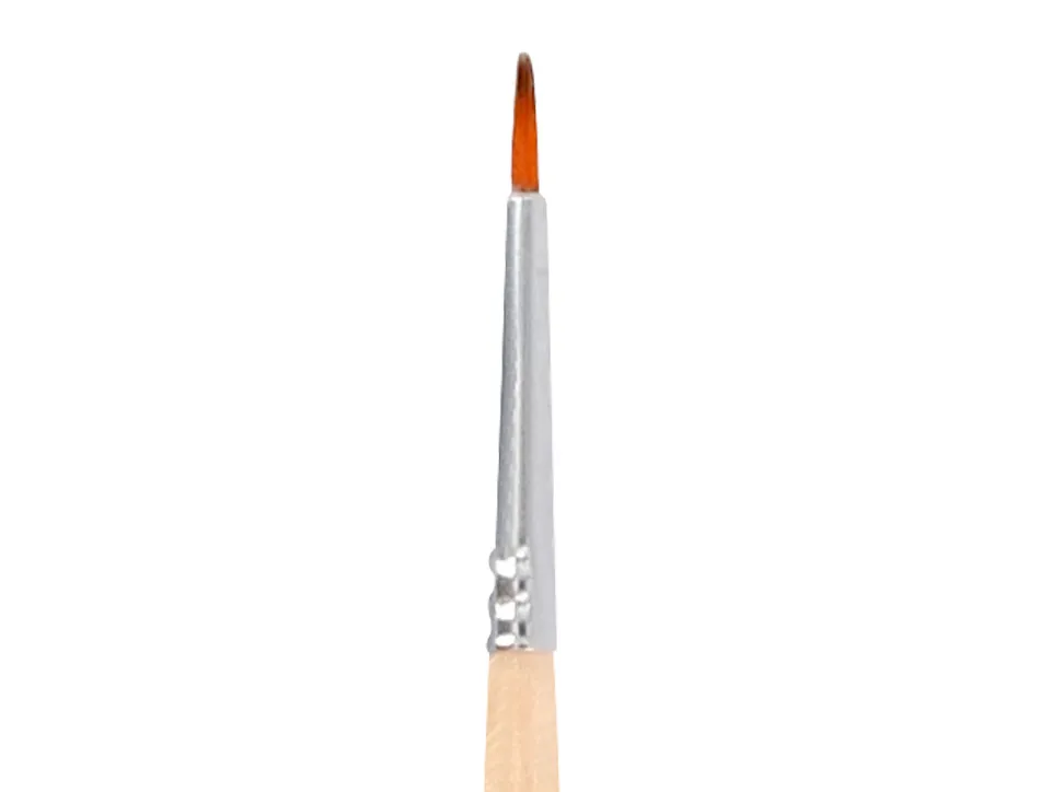 Pinceau pour peinture acrylique et aquarelle liderpapel n 000 pointe ronde en poils synthetiques