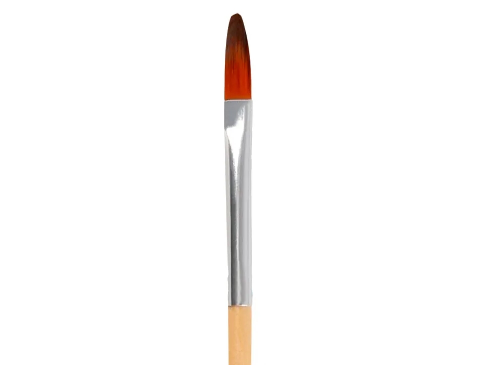 Pinceau pour peinture acrylique et aquarelle liderpapel n 0 pointe langue de chat en poils synthetiques