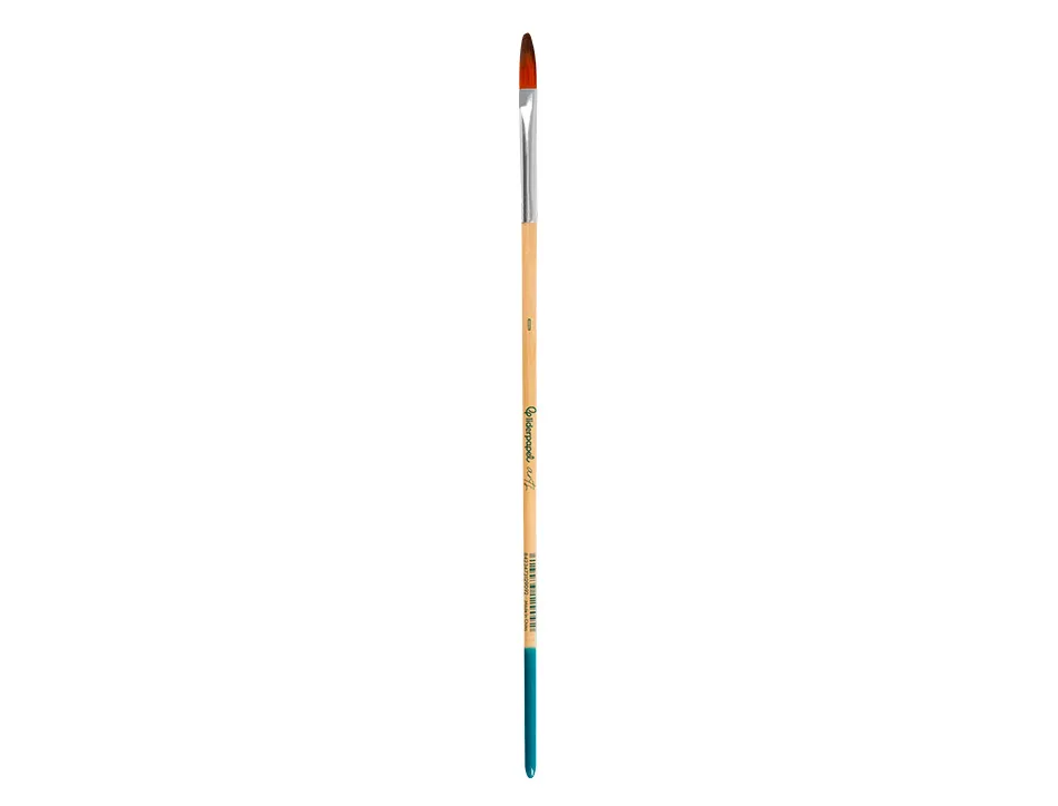 Pinceau pour peinture acrylique et aquarelle liderpapel n 0 pointe langue de chat en poils synthetiques