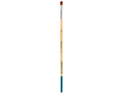Pinceau pour peinture acrylique et aquarelle liderpapel n 3 pointe plate en poils synthetiques