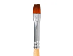 Pinceau pour peinture acrylique et aquarelle liderpapel n 4 pointe plate en poils synthetiques