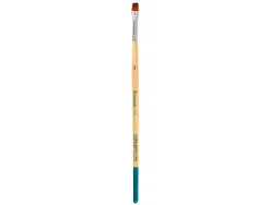 Pinceau pour peinture acrylique et aquarelle liderpapel n 4 pointe plate en poils synthetiques