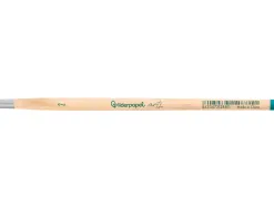 Pinceau pour peinture acrylique et aquarelle liderpapel n 2 pointe ronde en poils synthetiques