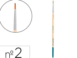 Pinceau pour peinture acrylique et aquarelle liderpapel n 2 pointe ronde en poils synthetiques