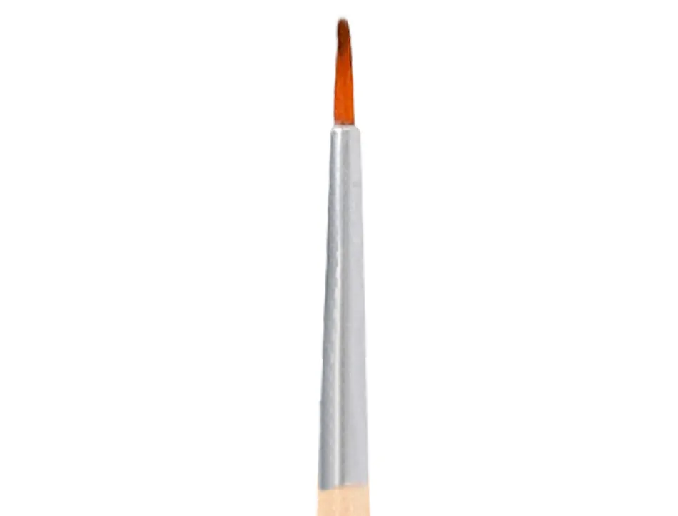 Pinceau pour peinture acrylique et aquarelle liderpapel n 2 pointe ronde en poils synthetiques