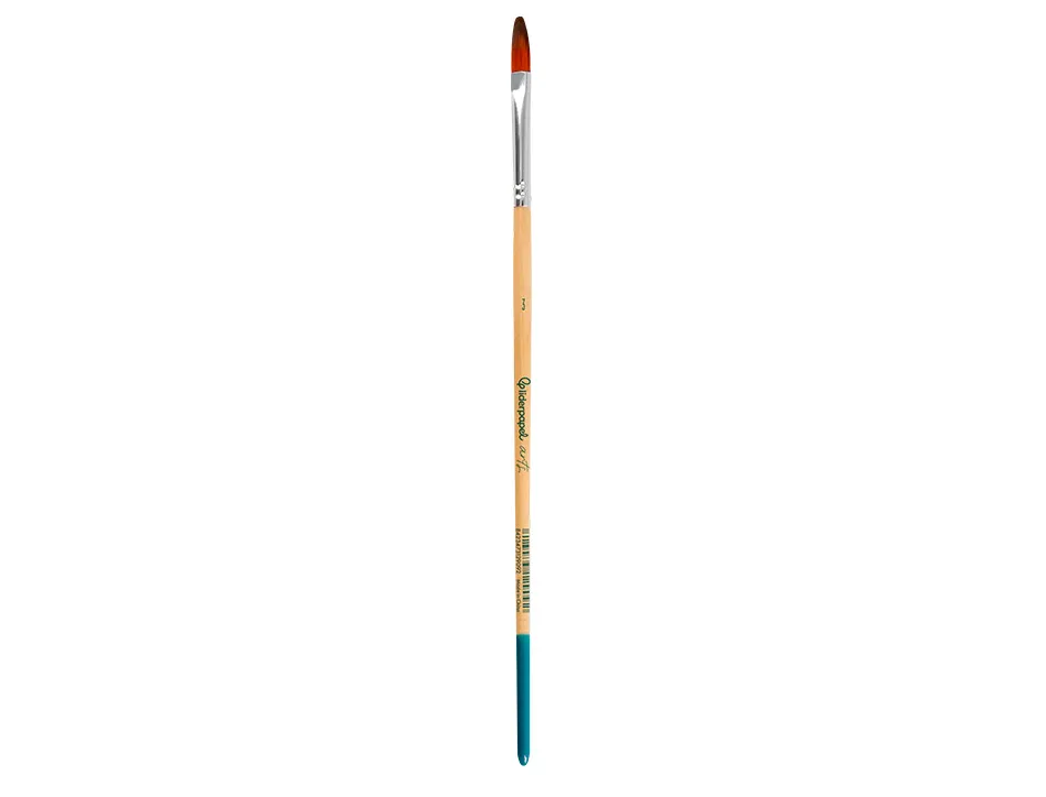 Pinceau pour peinture acrylique et aquarelle liderpapel n 3 pointe langue de chat en poils synthetiques