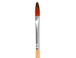 Pinceau pour peinture acrylique et aquarelle liderpapel n 3 pointe langue de chat en poils synthetiques
