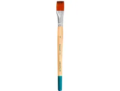 Pinceau pour peinture acrylique et aquarelle liderpapel n 15 pointe plate en poils synthetiques
