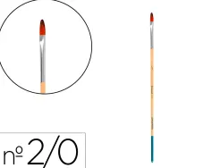 Pinceau pour peinture acrylique et aquarelle liderpapel n 00 pointe langue de chat en poils synthetiques