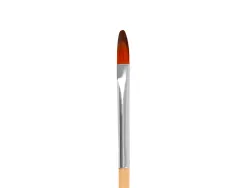 Pinceau pour peinture acrylique et aquarelle liderpapel n 00 pointe langue de chat en poils synthetiques