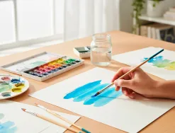Pinceau pour peinture acrylique et aquarelle liderpapel n 2 pointe langue de chat en poils synthetiques