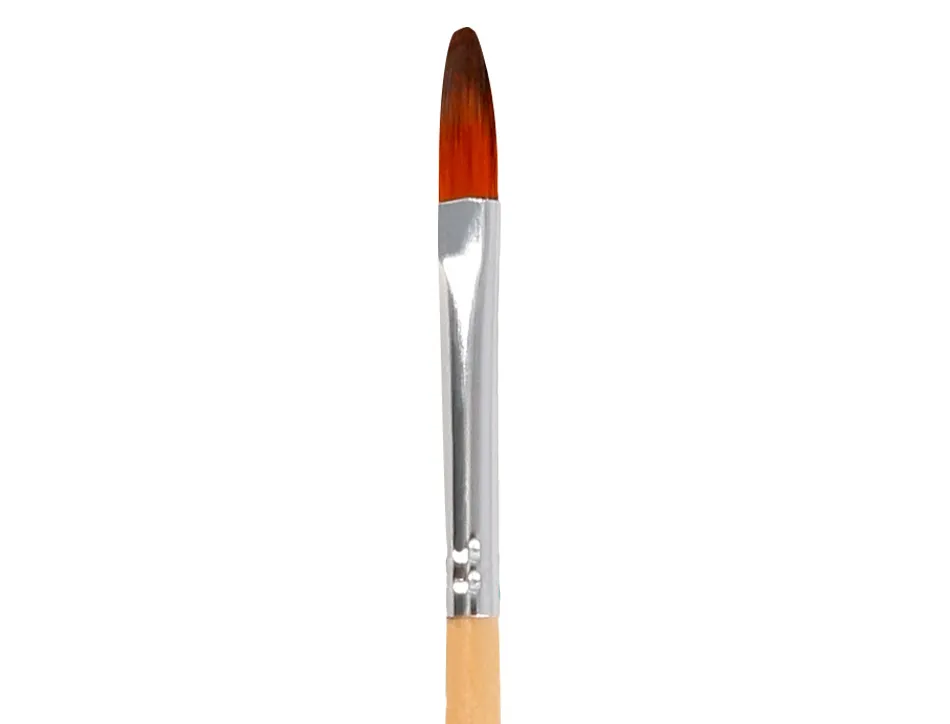 Pinceau pour peinture acrylique et aquarelle liderpapel n 2 pointe langue de chat en poils synthetiques