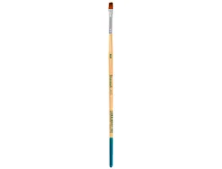 Pinceau pour peinture acrylique et aquarelle liderpapel n 0 pointe plate en poils synthetiques
