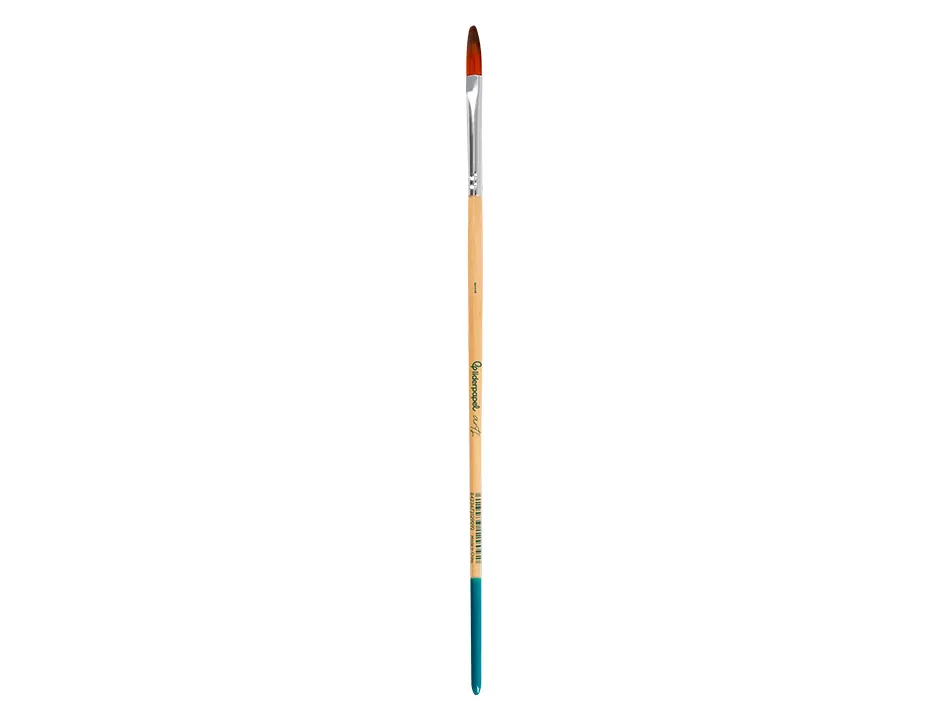 Pinceau pour peinture acrylique et aquarelle liderpapel n 1 pointe langue de chat en poils synthetiques