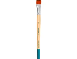 Pinceau pour peinture acrylique et aquarelle liderpapel n 13 pointe plate en poils synthetiques