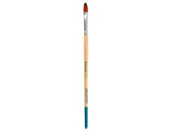 Pinceau pour peinture acrylique et aquarelle liderpapel n 6 pointe langue de chat en poils synthetiques
