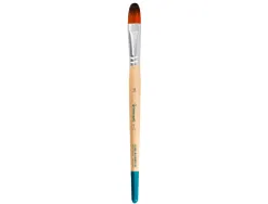 Pinceau pour peinture acrylique et aquarelle liderpapel n 13 pointe langue de chat en poils synthetiques