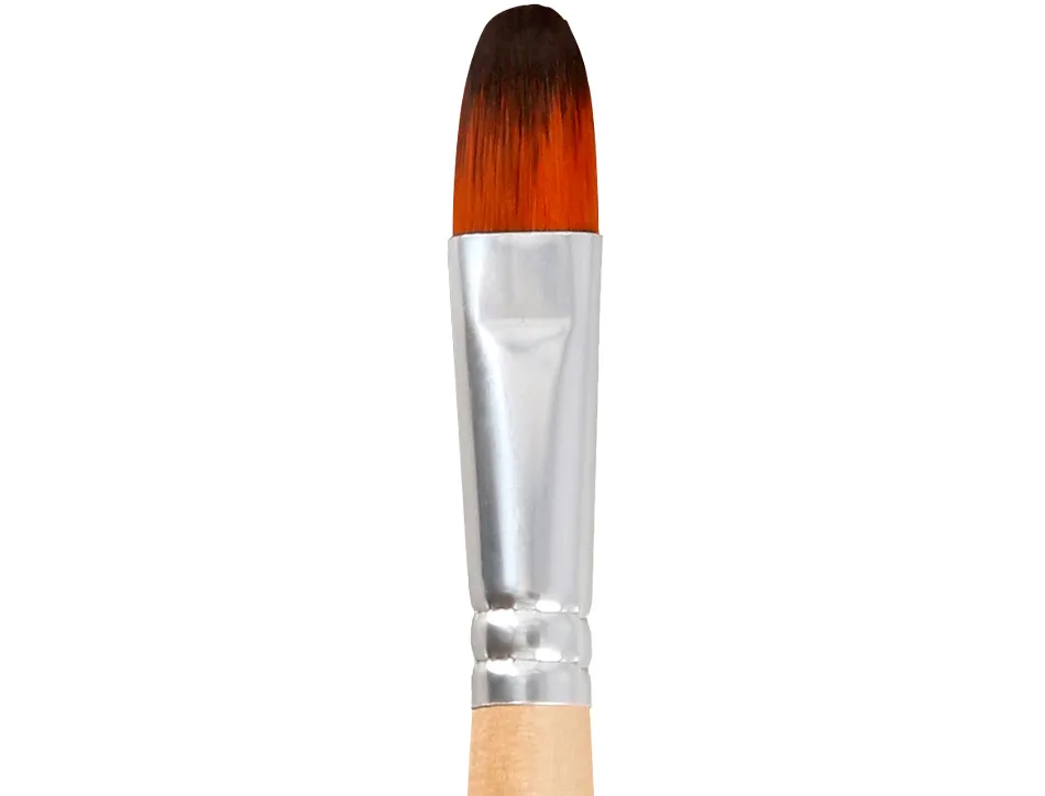 Pinceau pour peinture acrylique et aquarelle liderpapel n 13 pointe langue de chat en poils synthetiques