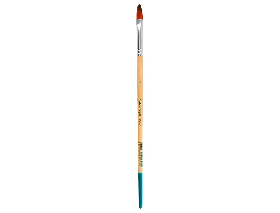 Pinceau pour peinture acrylique et aquarelle liderpapel n 4 pointe langue de chat en poils synthetiques