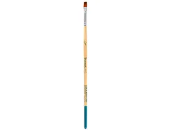 Pinceau pour peinture acrylique et aquarelle liderpapel n 00 pointe plate en poils synthetiques