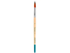 Pinceau pour peinture acrylique et aquarelle liderpapel n 12 pointe ronde en poils synthetiques