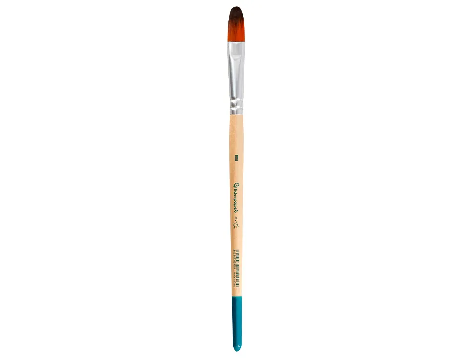 Pinceau pour peinture acrylique et aquarelle liderpapel n 10 pointe langue de chat en poils synthetiques