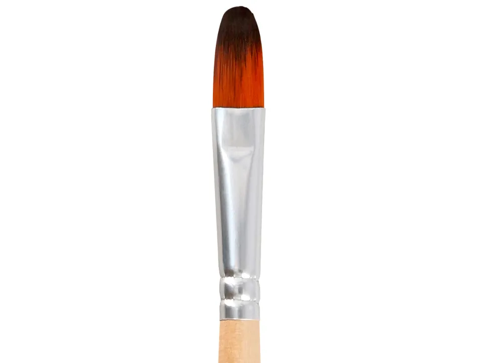 Pinceau pour peinture acrylique et aquarelle liderpapel n 10 pointe langue de chat en poils synthetiques
