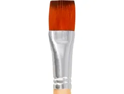 Pinceau pour peinture acrylique et aquarelle liderpapel n 14 pointe plate en poils synthetiques
