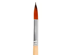 Pinceau pour peinture acrylique et aquarelle liderpapel n 8 pointe ronde en poils synthetiques