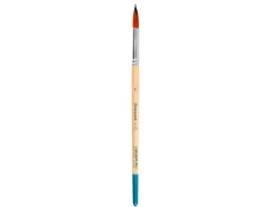Pinceau pour peinture acrylique et aquarelle liderpapel n 8 pointe ronde en poils synthetiques