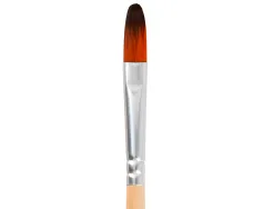 Pinceau pour peinture acrylique et aquarelle liderpapel n 9 pointe langue de chat en poils synthetiques