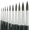 Pinceaux aquarelle n16 ronds ideal pour contours ou details aquarelle ou encre lot de 10 unites