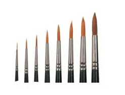 Pinceaux gamme vegan n 12 poils sans matiere animal manche 30% plastique recycle lot de 10 unites