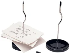 Pique-notes socle épingle métal trépied tige 110mm