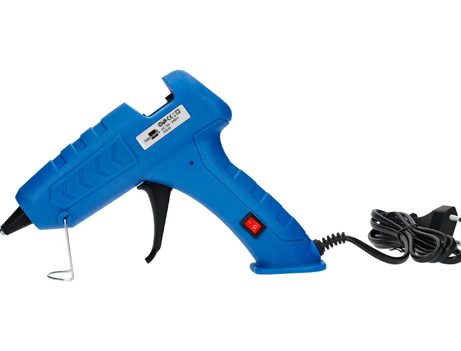 Pistolet colle liderpapel thermofusible puissance 100w inclus 2 batons colle 11mm x 100mm