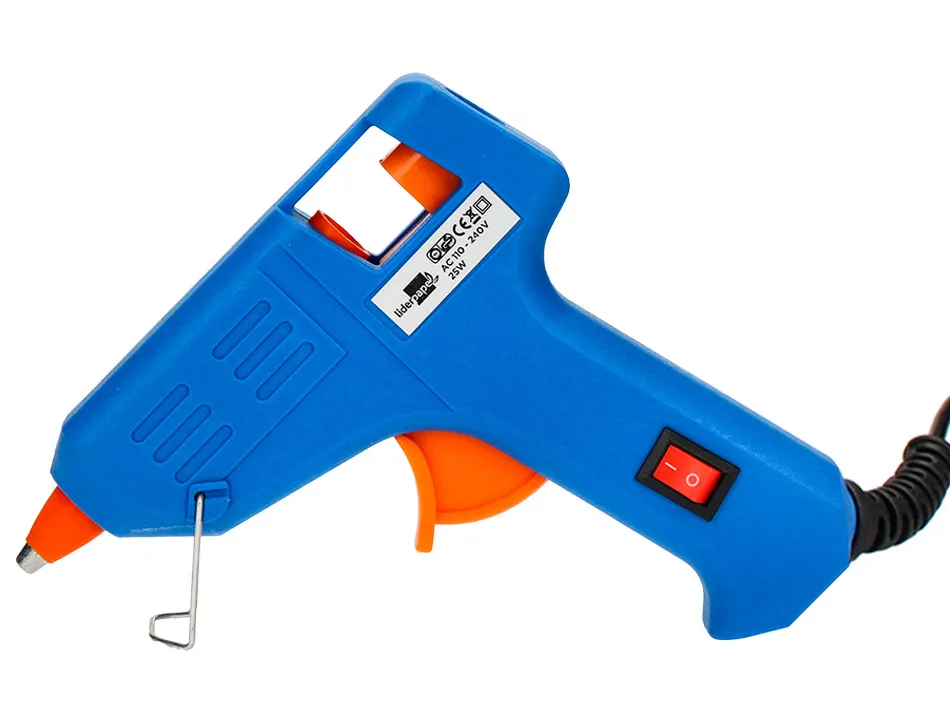 Pistolet colle liderpapel puissance 25w inclus 2 bâtons colle 7mmx100mm