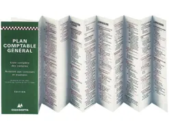 Plan comptable exacompta modèle accordéon 185x85mm