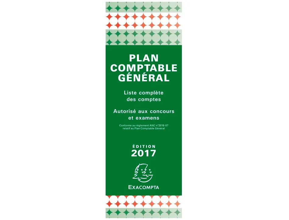 Plan comptable exacompta modèle accordéon 185x85mm