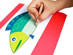 Planche en caoutchouc 4 couleurs utilisation scolaire travaux manuels