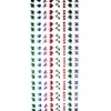 Planche pierres autocollantes graine creative epoxy 160 pieces coloris et motifs assortis