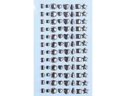Planche strass diamants graine creative 96 pieces formes assorties