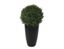 Plante buis boule maxifleur deluxe plastique qualité casi naturelle déco intérieur extérieur hauteur diamètre 50cm vert