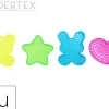 Plaque aqua perles sodertex fantaisie coeur 6,5cm etoile 6cm lapin 6,5cm ours 6cm coloris assortis pack 4 unites