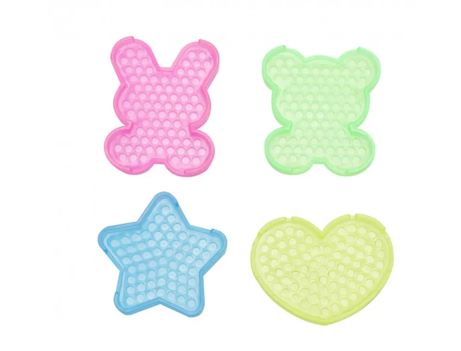 Plaque aquaperles ocolor 4 motifs assortis lot de 8 plaques