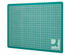 Plaque coupe q-connect pvc épaisseur 3mm 220x300mm a4 coloris vert