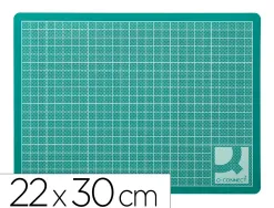 Plaque coupe q-connect pvc épaisseur 3mm 220x300mm a4 coloris vert