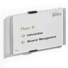 Plaque de porte durable info sign 210x148,5mm paysage acrylique/aluminium coloris argent metallise